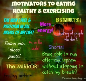motivators to eating healthy & exercising
