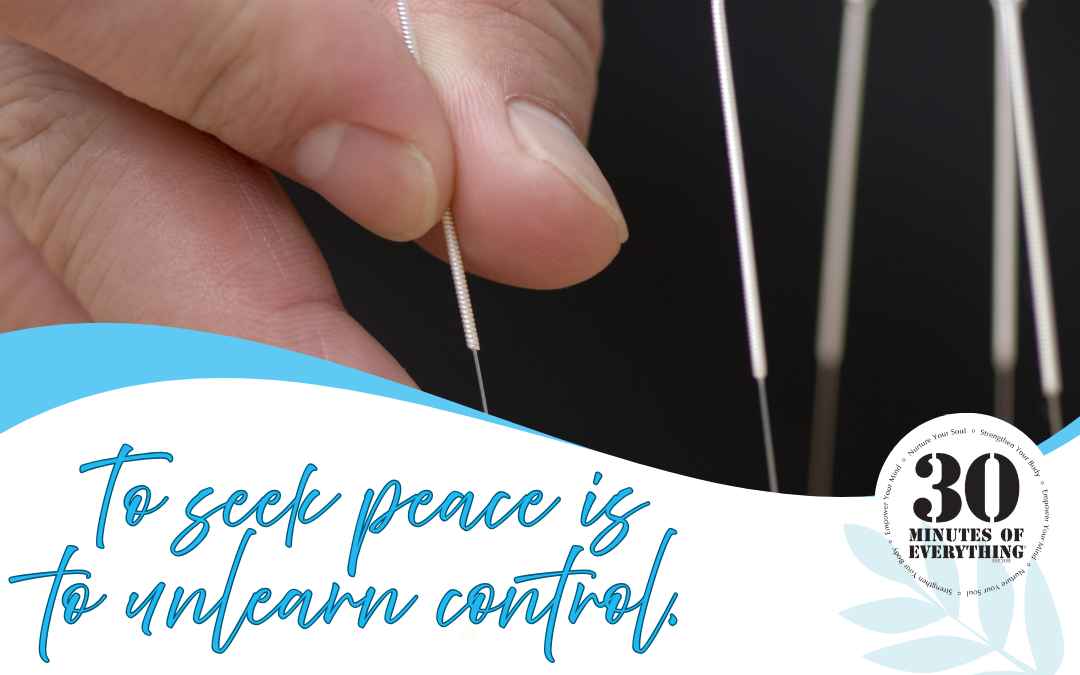 Unlearn Control with Acupuncture
